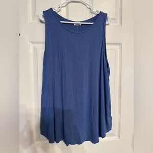 Old Navy Women's Blue Luxe Swing Tank Top